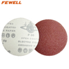 High quality 100-220mm 4-9in Red sanding disc Abrasive Sandpaper for polishing and grinding stainless steel wood
