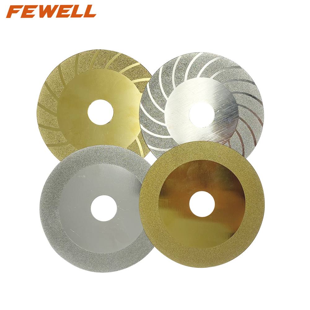 High quality 4inch 100*1.0*20*20mm turbo super thin electroplated diamond saw blade for ceramic tile