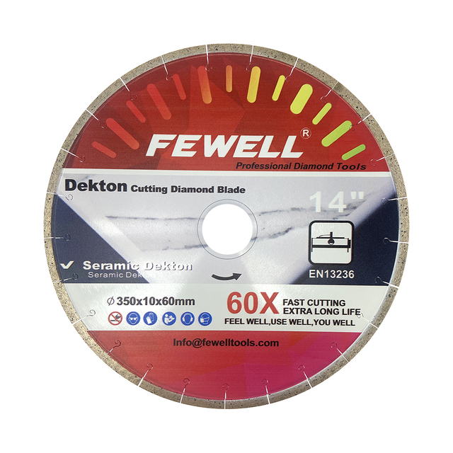 Premium quality Silver brazed 14/16inch 350/16*10*60mm J-slot segmented diamond saw blade for cutting Dekton