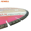 Premium quality 14/16inch 350/400*15/20*60 with 50mm ring Silver Brazed arix arrow tip segment diamond saw blade for cutting granite