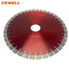 High quality 15/18in 380/450*20*60mm laser welded sandwich silent steel arix segment reinforced center diamond saw blade for cutting quartz stone