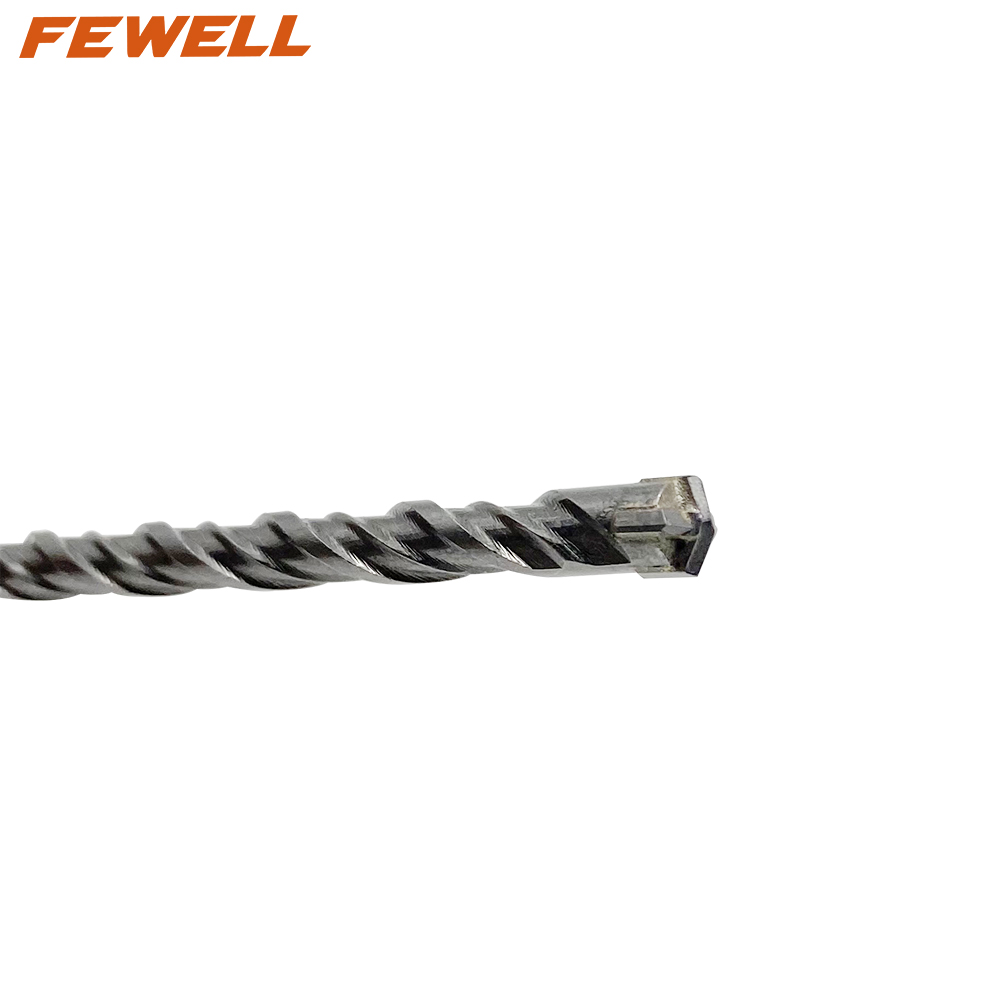 High quality Cross Tip SDS plus 6*110/160mm Double Flute Electric hammer Drill Bit for Concrete wall hard stone rock Granite