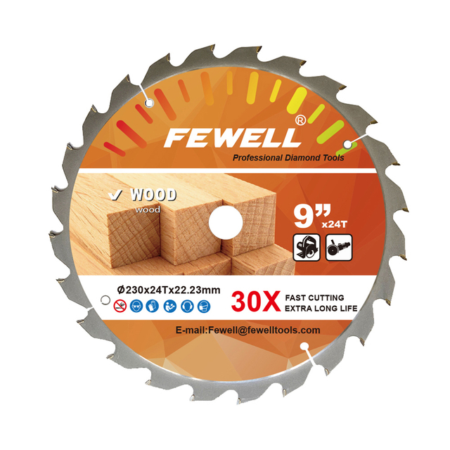 High quality 9inch 230mm*24T/30T/40T/60T tct circular saw blade for wood cutting