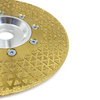 High quality 7inch 180*22.23 flange single side triangle shape electroplated diamond saw blade for marble 