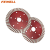 High quality Cold Press 4.5inch 115*1.8*15*20mm Segmented turbo diamond saw blade with cooling holes for cutting granite
