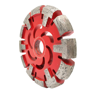 130x17x22.23mm Wind And Fire Wheel Type V Shaped Groove Cutter Diamond Tuck Point Saw Blade For Cutting Hard Concrete Cement