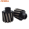 High Quality 50*42T*M14 Segmented Sintered Diamond Drum Wheel with Water Outlet for Grinding Stone Granite