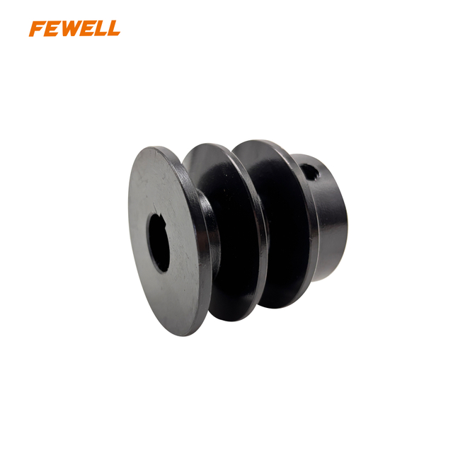 Gasoline Engine Iron Pulley Double Groove 20mm/28mm Bore 52mm Outer Diameter