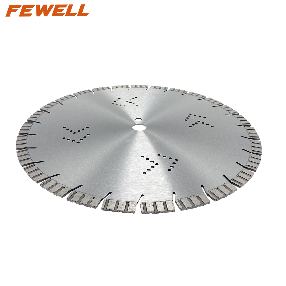 16inch laser welded 400*15*25.4mm cooling holes diamond saw blade for cutting concrete