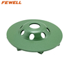 DIY cold Press 4.5inch 115*22.23mm diamond grinding cup wheel for dry grinding concrete floor blocks