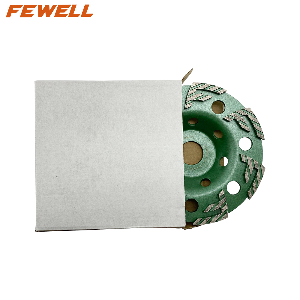 DIY cold Press 5inch 125*22.23mm diamond grinding cup wheel for grinding concrete wall stone