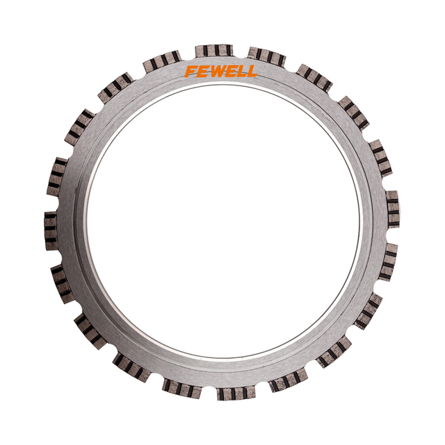 Laser Welded Ring Shape Turbine Segmented Diamond Saw Blade for Cutting Concrete Beton Granite