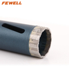 High quality Silver Brazed 33*10*80*M14 thread diamond continuous rim Core drill bit for granite
