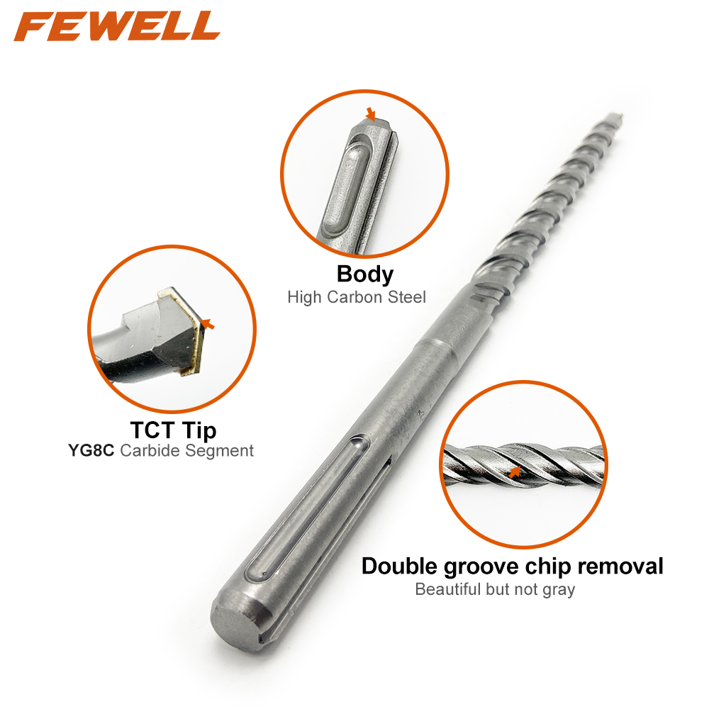 High quality double flute single tip SDS max 22mm Electric hammer Drill Bit for drilling Concrete wall rock Granite
