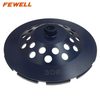 High quality Cold Press sintered 7inch 180*5*M14 double row diamond grinding cup wheel for abrasive concrete granite stone