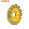 Cold Press sintered 4inch 100*22.23mm diamond turbo grinding cup wheel for concrete granite stone