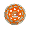 High quality Silver Brazed 4.5inch 115*5**M14 double row diamond grinding cup wheel for concrete stone
