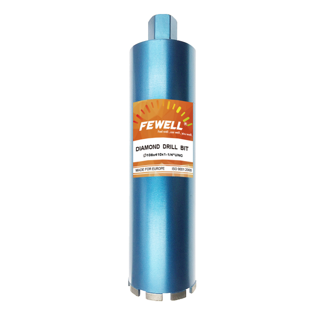 High quality 108*4.0*10*410*1-1/4"UNC diamond core drill bit for reinforced concrete