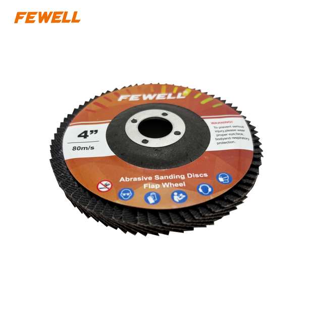 High Quality 4-4.5inch G60 Grit Silicone Carbide Abrasive Wheel 100-105mm Flexible Sanding Flap Disc for Grinding Metal Stainless Steel