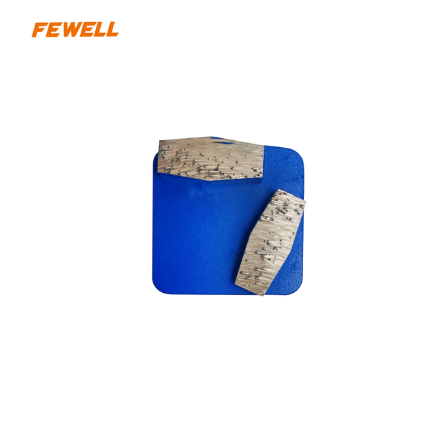 Double Hexagonal Segments Diamond Grinding Pads Double Abrasive Block for Stone Concrete Floor Polishing