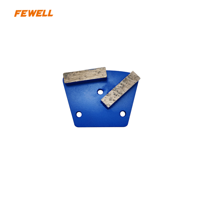 Trapezoid Metal Bond Diamond Double Abrasive Block Grinding Pads Grinding Discs for Stone Concrete Floor Polishing