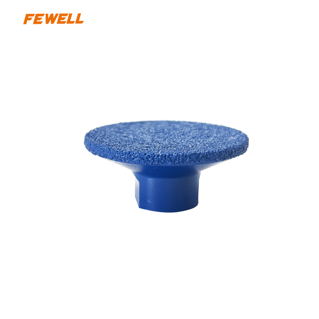 50mm 2inch Vacuum Brazed M14 Flat Grinding Head Quartz Marble Polishing and Grinding Artifact Angle Grinder Brazing