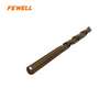 Premium Quality M35 Straight Shank HSS Twist Drill Bits 6.5mm 9.5mm for Drilling Metal, Inox And Stainless Steel Amber Color