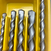 High quality 8Pcs SDS Plus Flat Tip Electric Rotary Hammer Drill Bits Set for drilling concrete granite Masonry general purpose