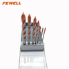 High quality 7pcs(3mm,4mm,5mm,6mm,8mm,10mm,12mm) triangle shank spiral drill bit for wall concrete brick