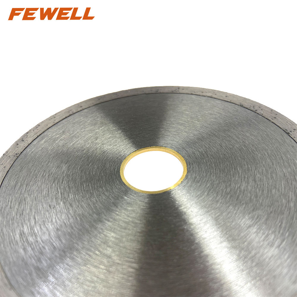 High quality 115*2.0*7*22.23mm cold Press 4.5inch continuous Rim diamond cutting disc for cutting tile
