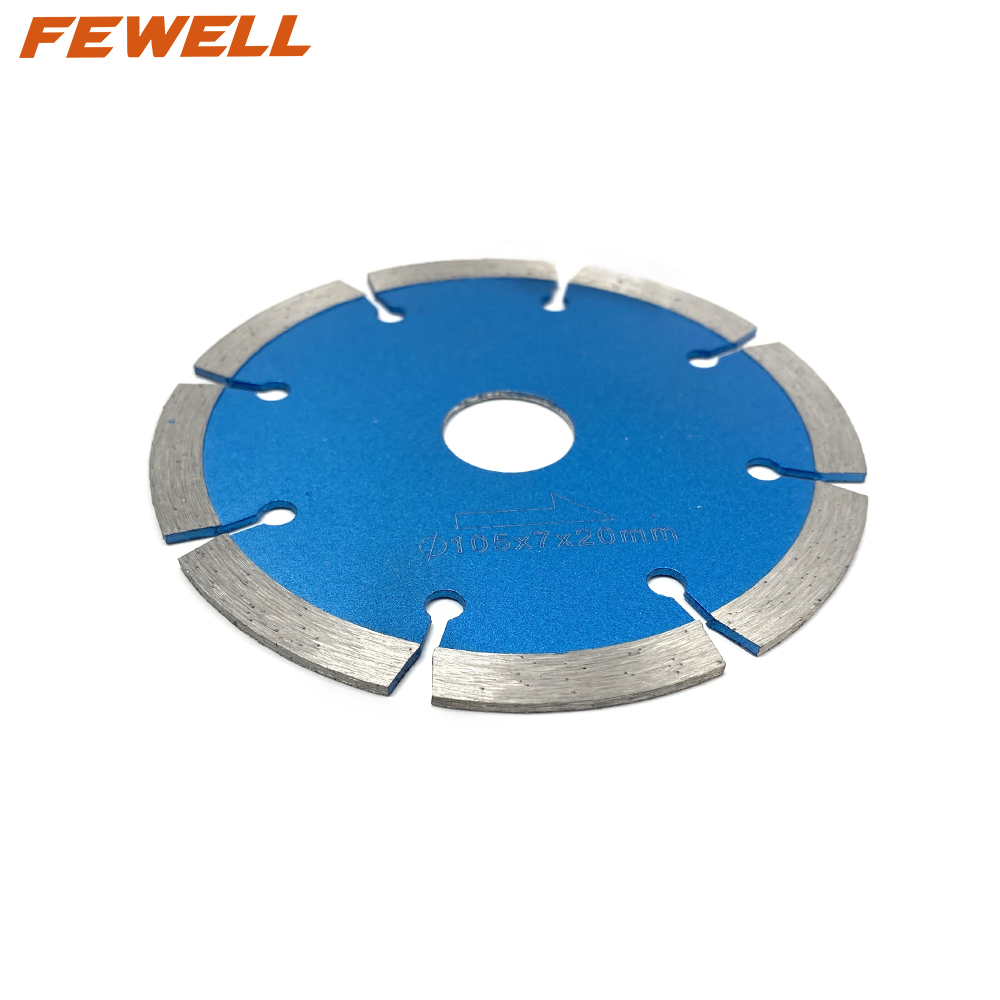 High quality 105-180mm 4-7inch cold press 7mm height segmented diamond saw blade for cutting general purpose , stone , brick and concrete