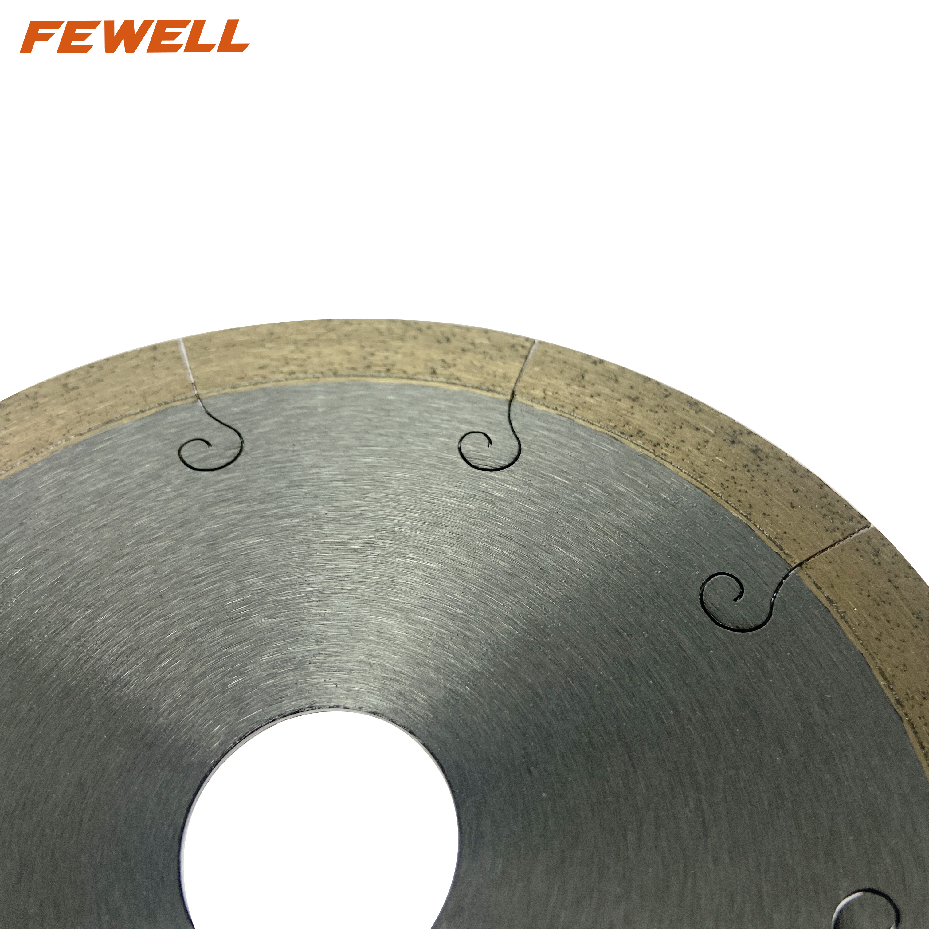 High quality Hot Press 5、8、9、10inch 125-250*10mm J-slot continuous rim diamond saw blade for cutting ceramic tile marble porcelain