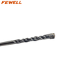High quality Cross Tip SDS plus 4*110mm Double Flute Electric hammer Drill Bit for Concrete wall hard stone rock Granite