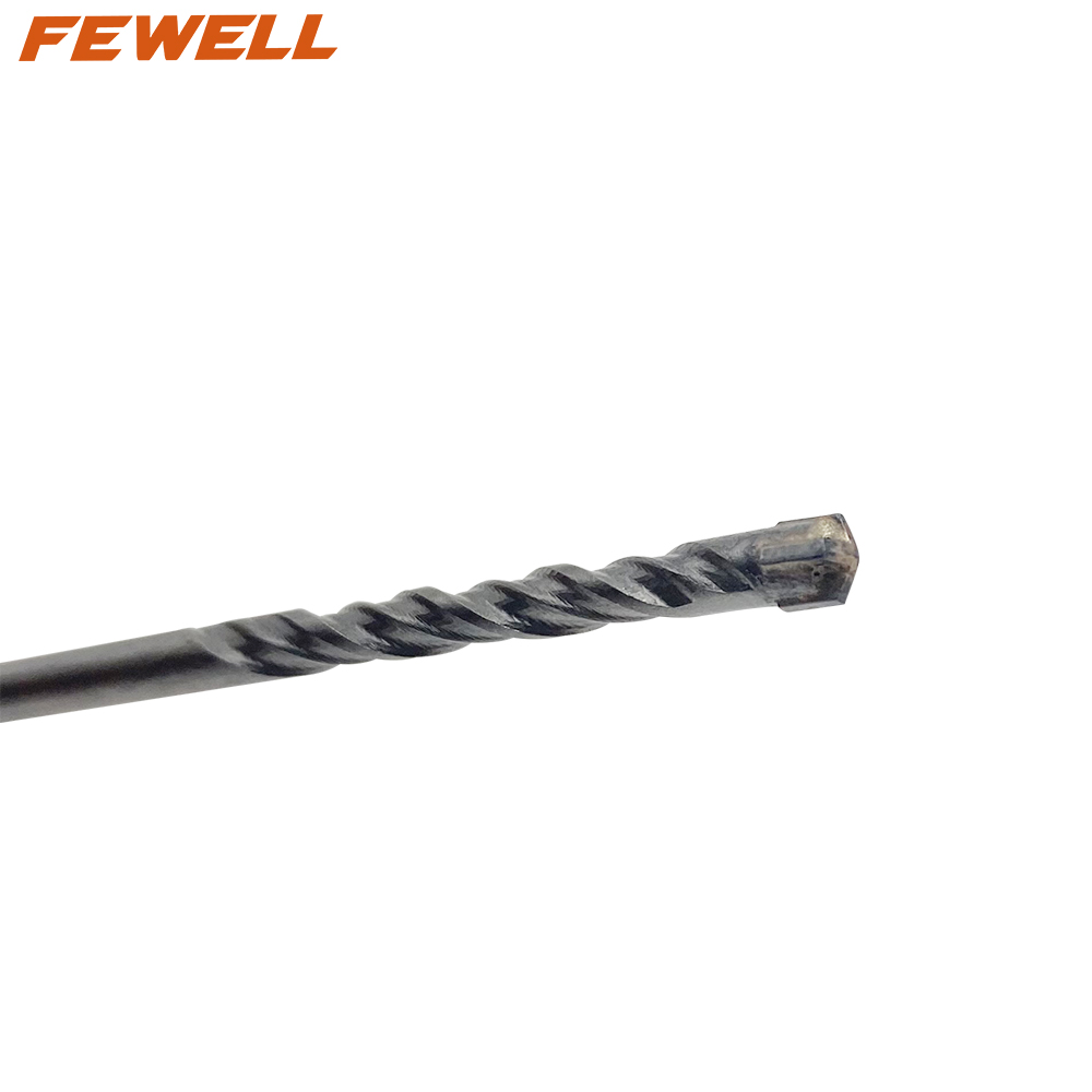 High quality Cross Tip SDS plus 4*110mm Double Flute Electric hammer Drill Bit for Concrete wall hard stone rock Granite