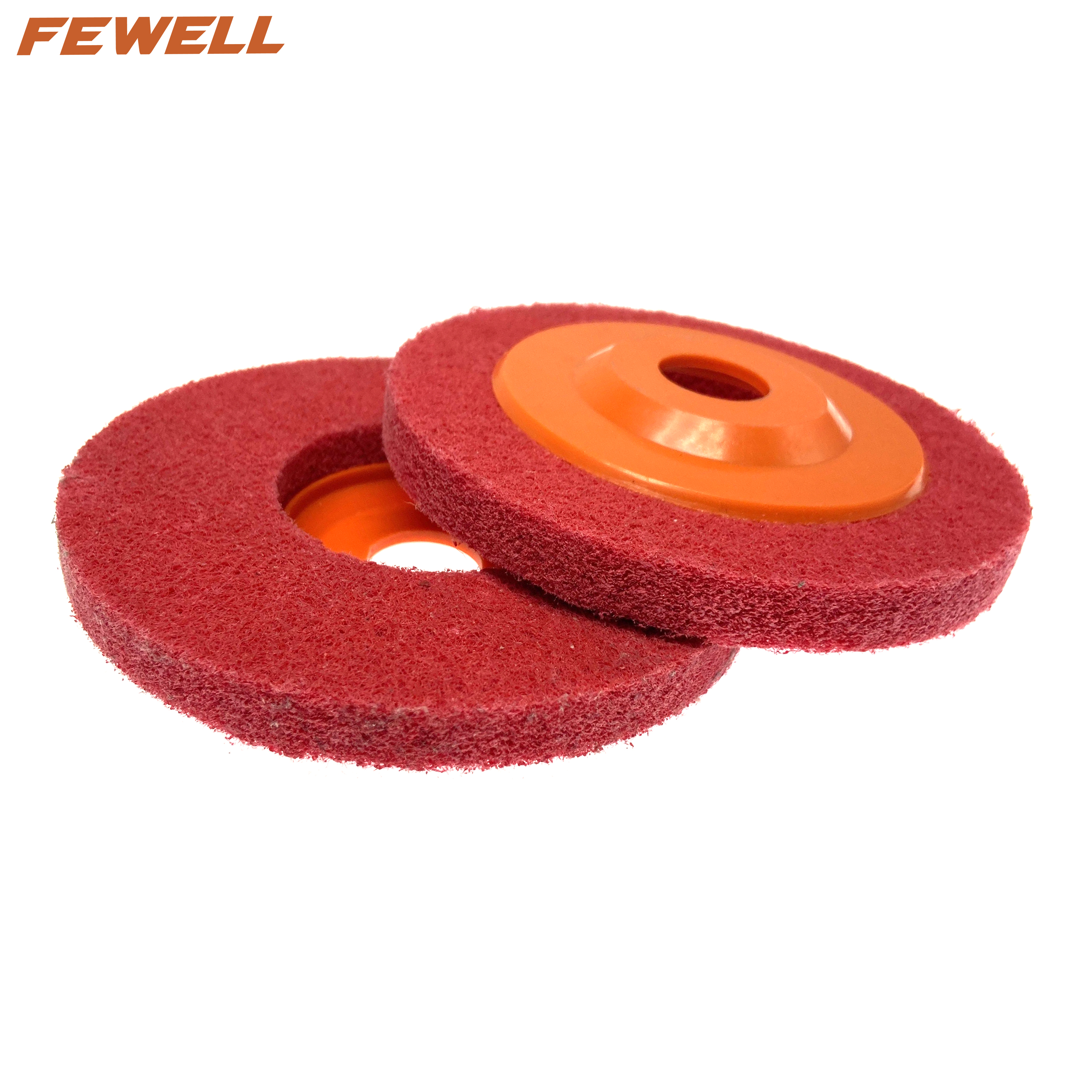 High quality 125*22mm 5in Abrasive Buffing Non Woven fiber Polishing wheel For Polishing Stainless Steel