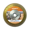 High quality 4.5-9inch 115-230mm M14 flange double side triangle shape blade electroplated diamond saw blade for marble