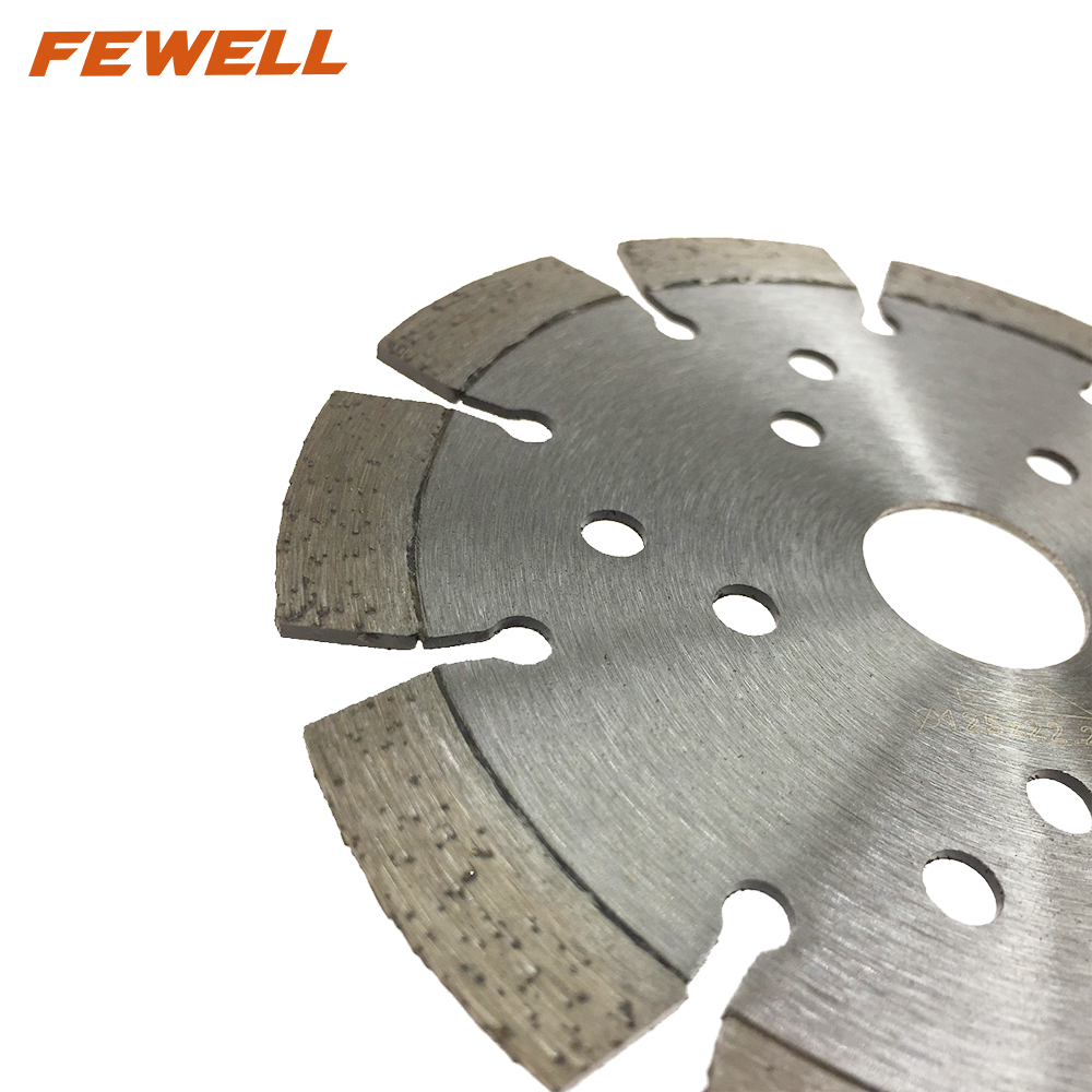 High quality Laser welded 5inch 125*30*2.2*10*22.23mm with cooling holes diamond saw blade for granite