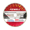 Premium quality Silver brazed 14/16inch 350/400*10*60mm segmented Oblique cut 45° diamond saw blade for Dekton