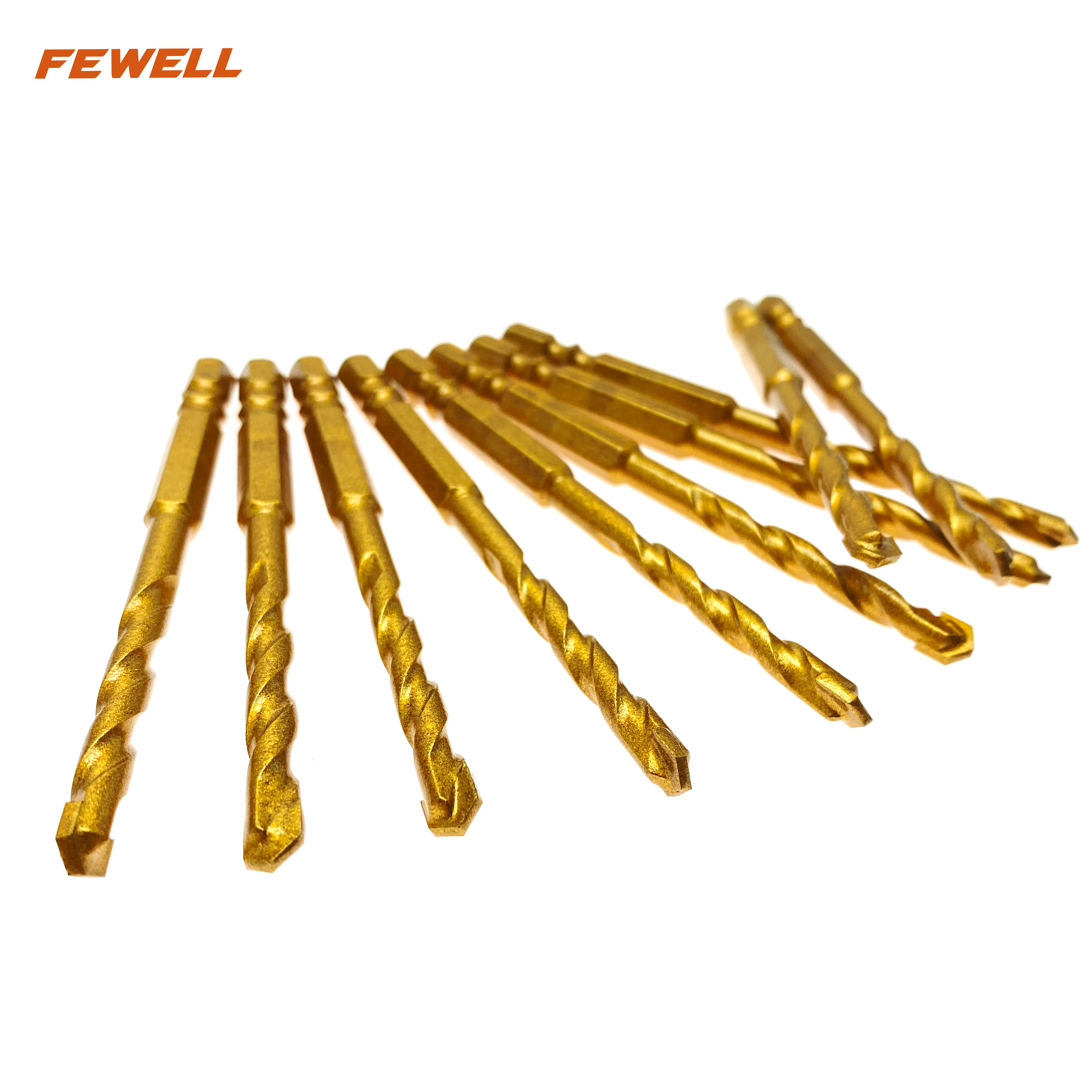 High quality 6/8/10/12mm hex shank twist alloy multifunction drill bit for concrete masonry 