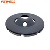 Low price cold Press sintered 4.5inch 115*22.23mm double row disc cup-shaped diamond grinding cup wheel for abrasive masonary concrete granite