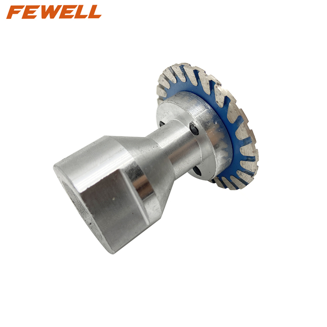 High quality 40/50/65/80/105mm with M14 aluminum flange Hot Press diamond fine turbo saw blade for cutting granite concrete