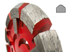 130x17x22.23mm Wind And Fire Wheel Type V Shaped Groove Cutter Diamond Tuck Point Saw Blade For Cutting Hard Concrete Cement