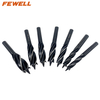 High quality 12 14 16 18 20 22 25mm 4 Flutes round shank Auger drill bit set for wood hole cutter