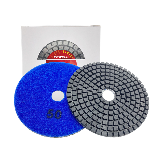 Premium quality 4inch 80mm 50# 100# 200# 400# 800# 1500# 3000# 7step Diamond polishing Pads for Ceramic Tiles Granite terrazzo 