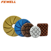 High quality 4inch 100mm 400# diamond polishing resin Pads for buffing ceramic concrete floor