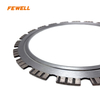 Laser Welded Ring Shape Turbine Segmented Diamond Saw Blade for Cutting Concrete Beton Granite