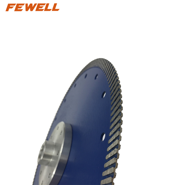 High quality Hot Press 9inch 230*2.6*10*22.23mm with M14 flange diamond turbo saw blade for cutting granite