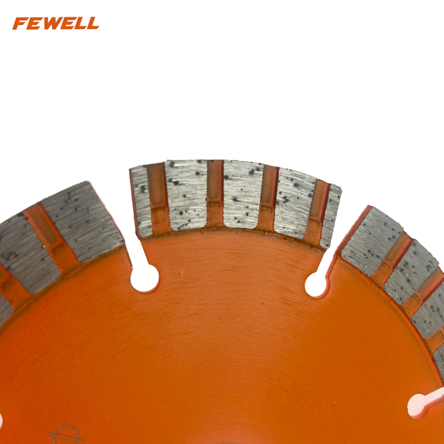 High quality Hot press 4.5inch 114*2.2*12*20mm segmented turbo diamond saw blade for cutting stone bricks block general purpose