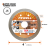 High quality hot press 4inch 105*10mm thin turbo diamond saw blade for cutting tile bricks granite concrete marble