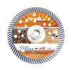 High quality Hot Press 5inch 125*10*M14 continuous thin turbo diamond saw blade for cutting ceramic granite concrete marble bricks